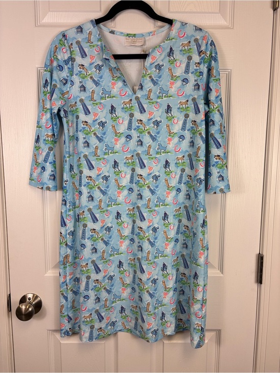 Smith & Quinn Dresses & Skirts - NWT Smith & Quinn Luca dress blue equestrian horse print sz sm